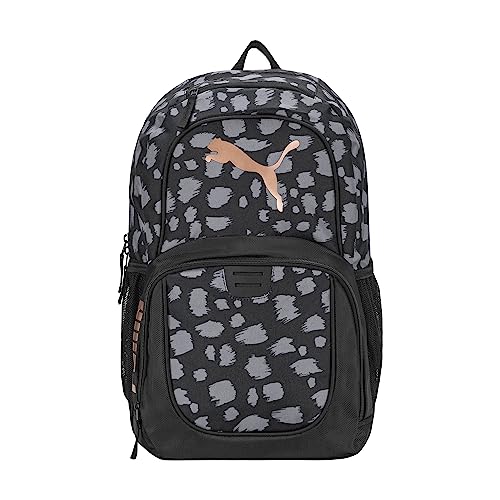 Rose Gold Cheetah Designer Backpack, PUMA Evercat Collection