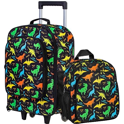 2PCS Cute Dinosaur Suitcase Set for Kids