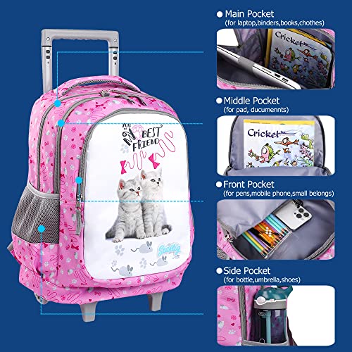Seastig 18in Double Handle Designer Kids Wheeled Backpack