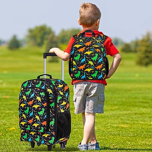 2PCS Cute Dinosaur Suitcase Set for Kids