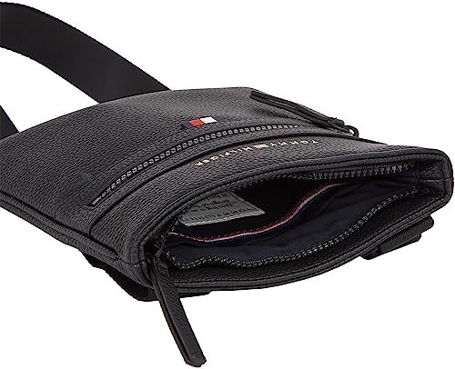 Tommy Hilfiger Essential Black PU Mini Crossover Shoulder Bag