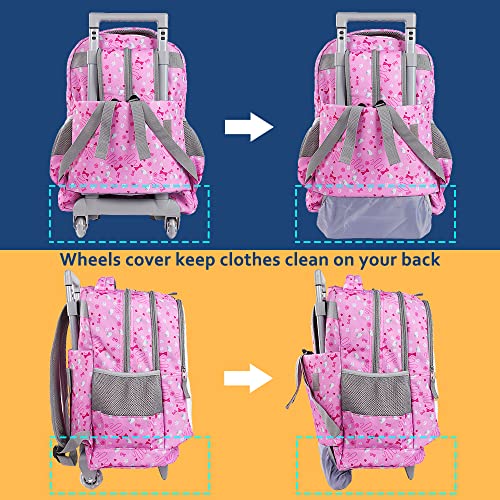 Seastig 18in Double Handle Designer Kids Wheeled Backpack