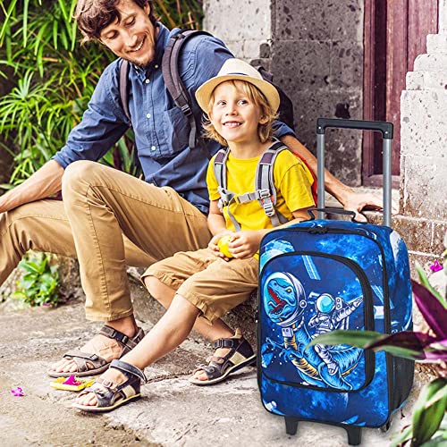 Cute Dinosaur Kids Rolling Suitcase for Travel
