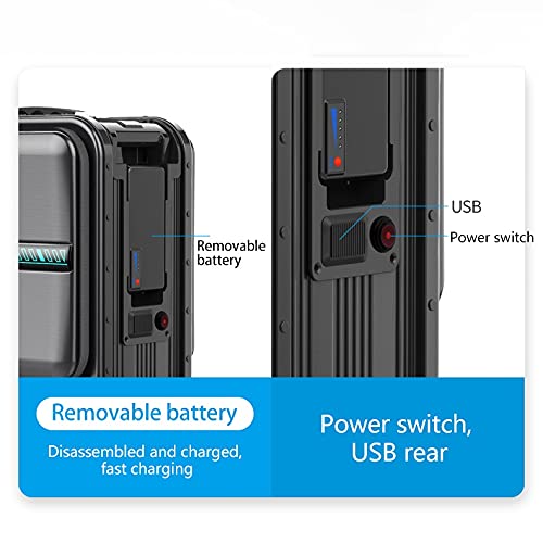 JuZi Smart Suitcase with Built-in TSA Lock & USB Charger