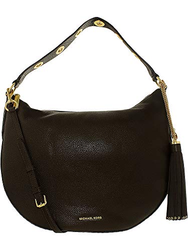 Michael Kors Brooklyn Large Leather Hobo in Coffee