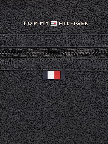 Tommy Hilfiger Essential Black PU Mini Crossover Shoulder Bag