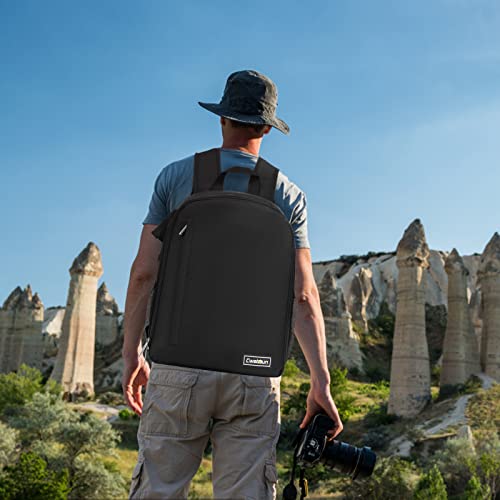 Camera Backpack for SLR DSLR Mirrorless - Small Black