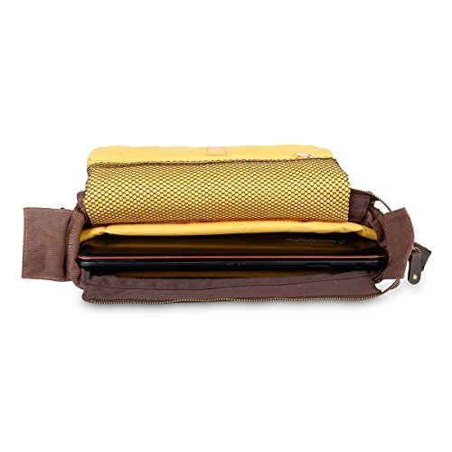 Men's Canvas Leather Vintage Camera Messenger Bag