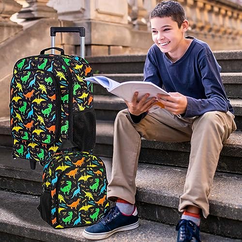 2PCS Cute Dinosaur Suitcase Set for Kids