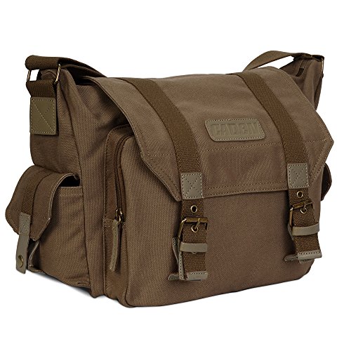 Designer Camera Shoulder Messenger Bag (Coffee)