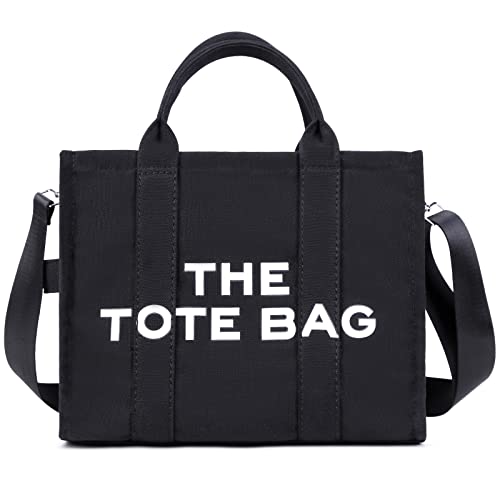 Women's Canvas Tote Bag with Double Shoulder Straps