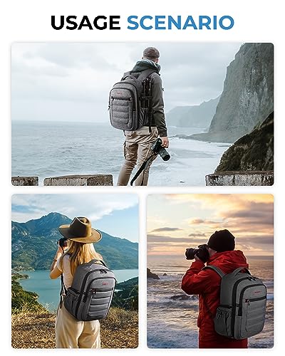 Designer Handbag: BAGSMART Waterproof Camera Backpack with Laptop