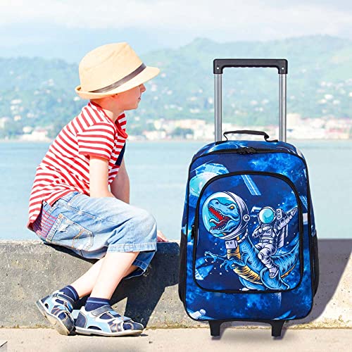 Cute Dinosaur Kids Rolling Suitcase for Travel