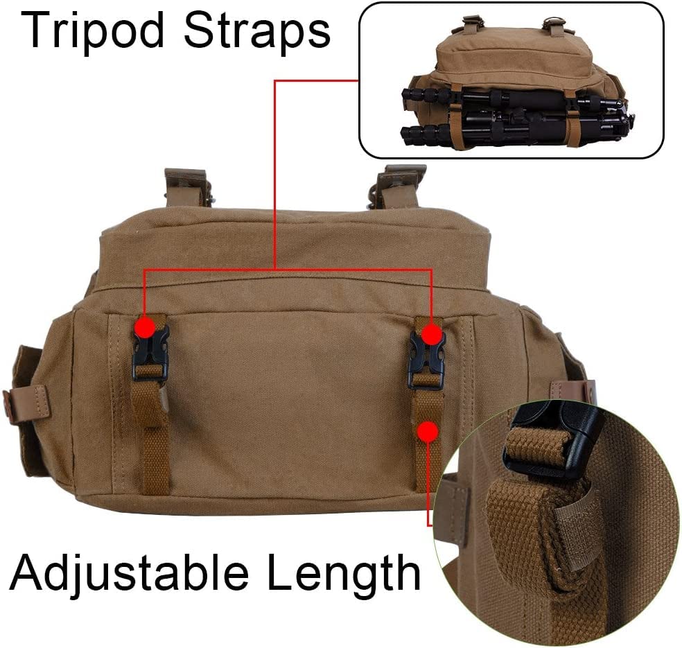 Designer Camera Shoulder Messenger Bag (Coffee)