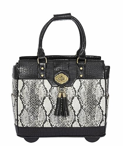 Firenze Designer Rolling Tote Bag for iPad & Laptop