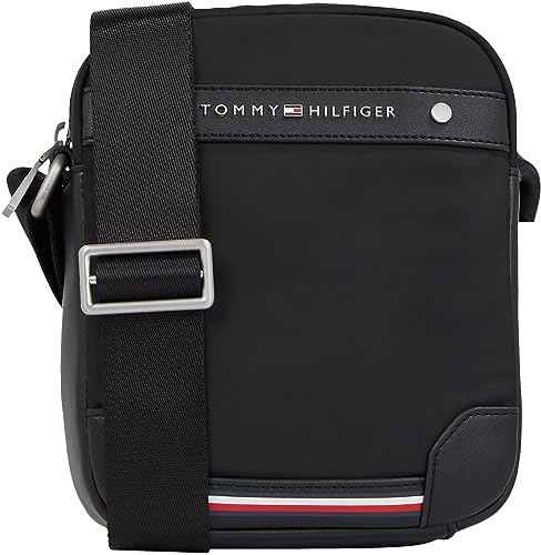 Tommy Hilfiger Black Central Repreve Mini Reporter