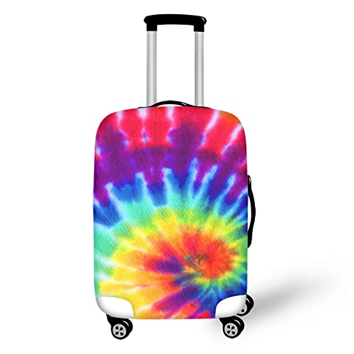 Rainbow Tie Dye Designer Luggage Cover: Fits 22-25