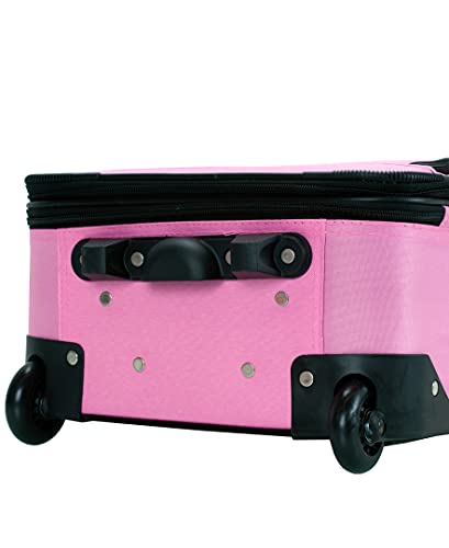 Pink Rockland Luggage Softside 4-Piece Designer Handbag Set