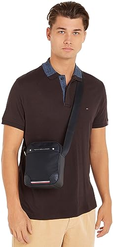 Tommy Hilfiger Black Central Repreve Mini Reporter