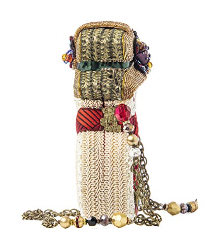 Mary Frances Snowman Holiday Beaded Handbag, Multi