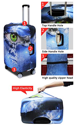 Rainbow Tie Dye Designer Luggage Cover: Fits 22-25