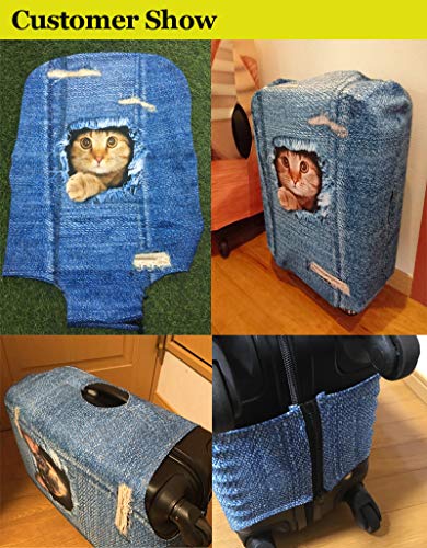 Rainbow Tie Dye Designer Luggage Cover: Fits 22-25