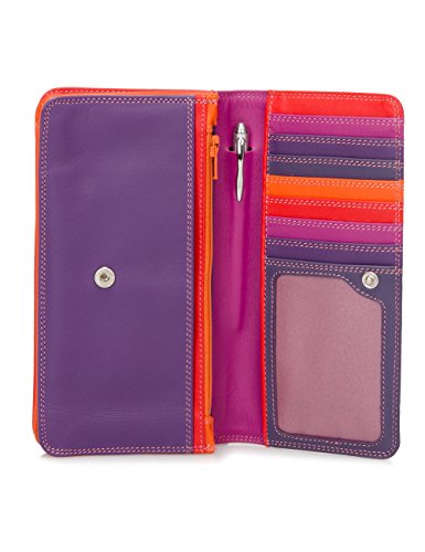 MYWALIT Leather Sangria Women's Medium Matinee Wallet