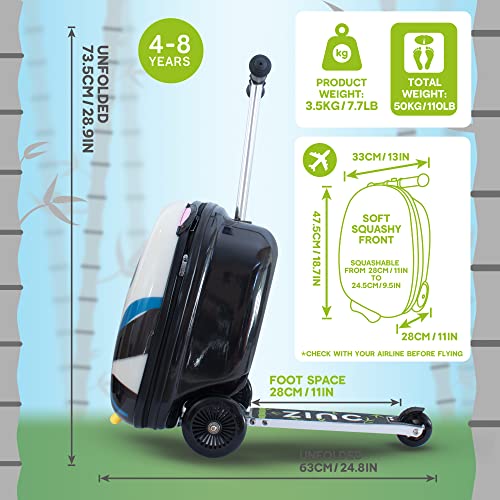 Penni the Panda Kids 2-in-1 Suitcase with Wheels