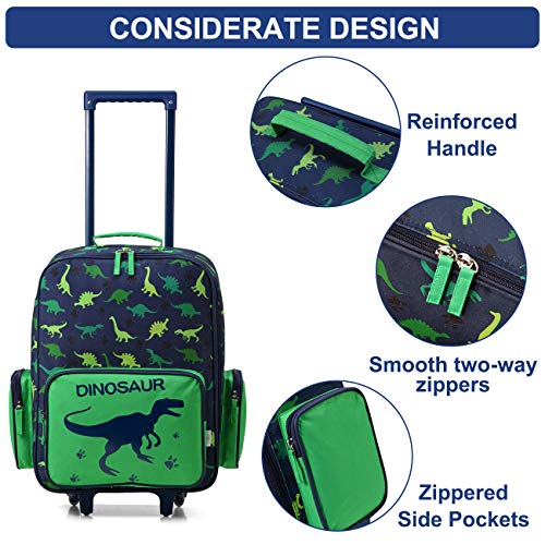 Cute Dinosaur Carry-On Suitcase for Kids