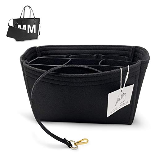 Black Louis Vuitton Neverfull MM Handbag Organizer