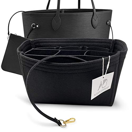 Black Louis Vuitton Neverfull MM Handbag Organizer