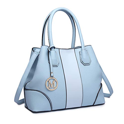 Miss Lulu Elegant Designer Shoulder Bag with Button and Zipper