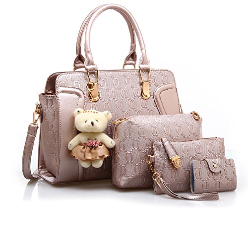 Bravoe Designer Golden Handbag - Large Size
