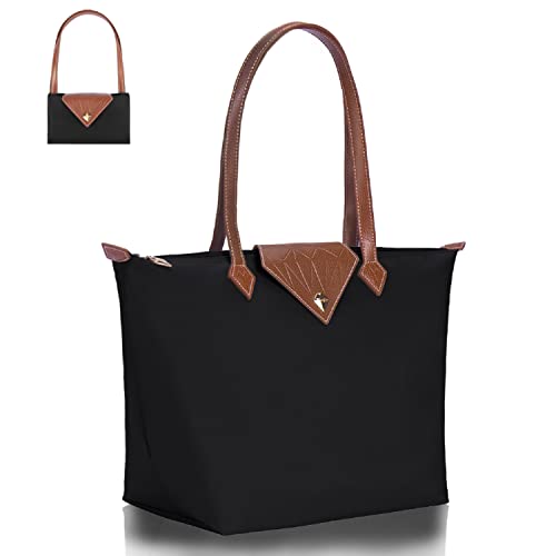 Stylish Nylon Tote Bag for Women - Black
