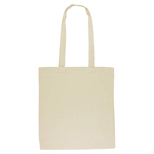 Beige Shoulder Bag, 100% Cotton Tote Bag