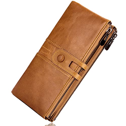 Roulens Genuine Leather Women's Wallet with RFID Blocking