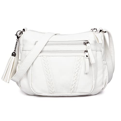 VOLGANIK ROCK Soft Synthetic Leather Women's Handbag, White