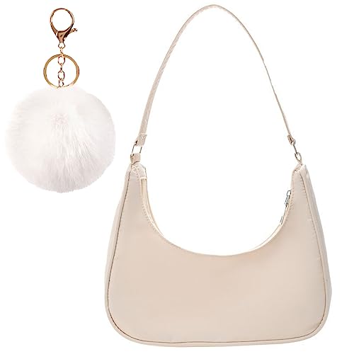 Y2K Designer Shoulder Bag - Chic, versatile, beige