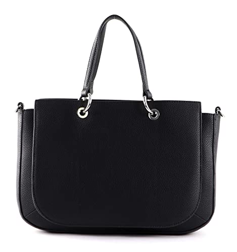 Tommy Hilfiger TH Emblem Satchel Bag - Black