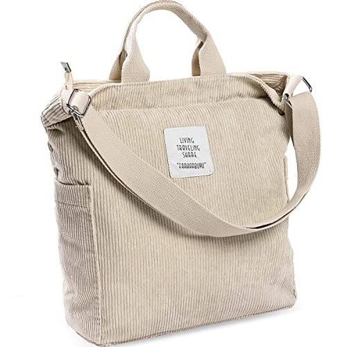 WantGor Designer Beige Shoulder Tote Bag