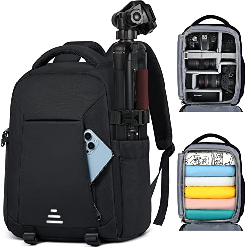 Lubardy Camera Bag: Professional DSLR Backpack, Black