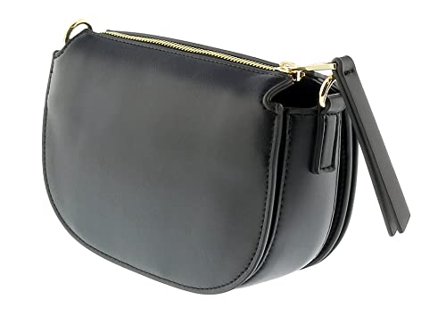 Versace Jeans Couture Black Classic Medallion Embossed Medium Crossbody Bag for womens