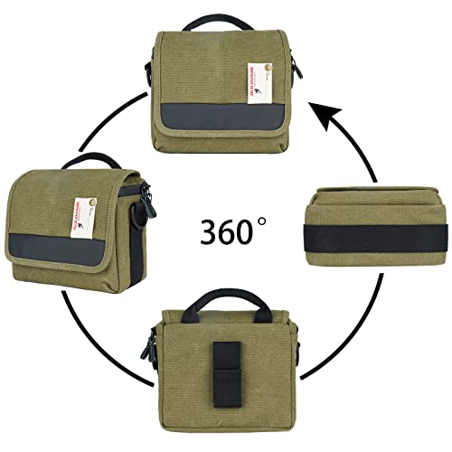 Waterproof Canvas DSLR Camera Bag for Men and Women