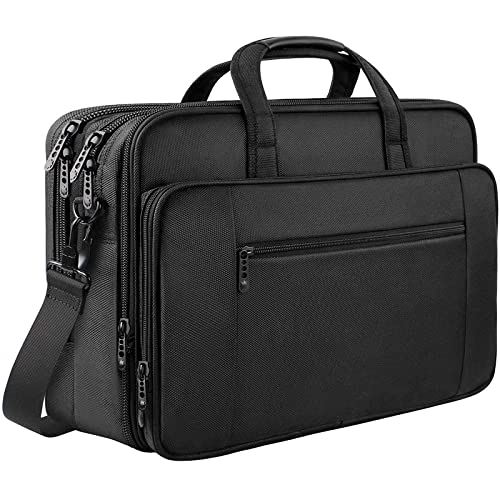 17 Inch Laptop Messenger Shoulder Bag - Black
