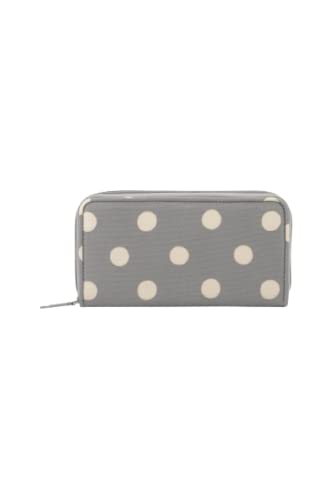 Cath Kidston Grey Button Spot Zip Wallet