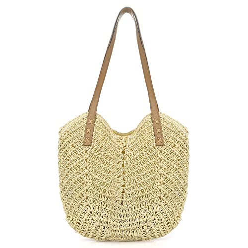 Stylish Beach Tote: Twirush Large Capacity Straw Handbag