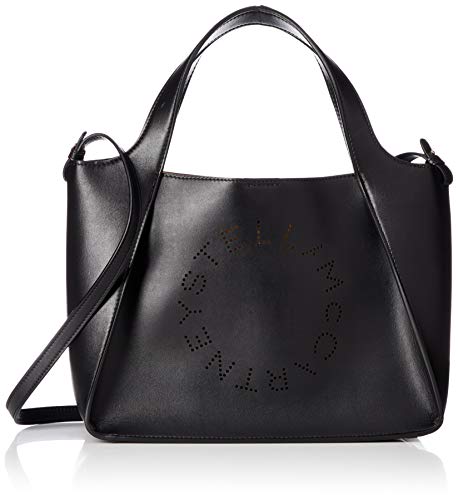 Stella McCartney Black Handbag with Logo Pouch
