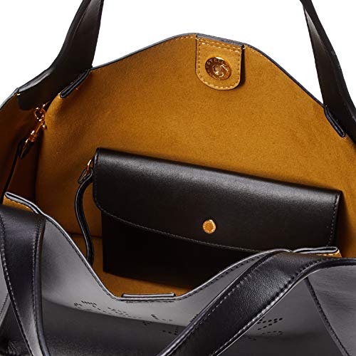 Stella McCartney Black Handbag with Logo Pouch