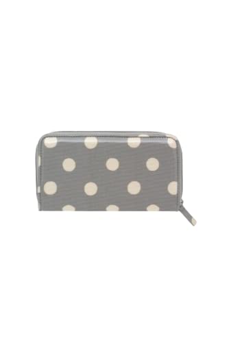 Cath Kidston Grey Button Spot Zip Wallet
