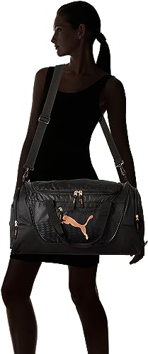 PUMA Evercat Candidate Duffel Bag in Black/Rose Gold